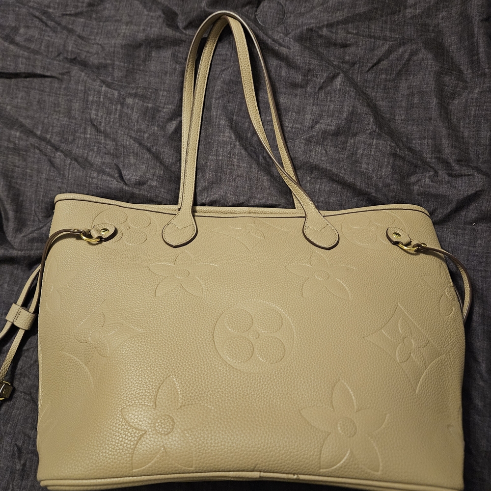 Elegant Beige Designer Tote Bag